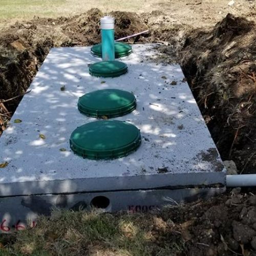 aerobic install close up